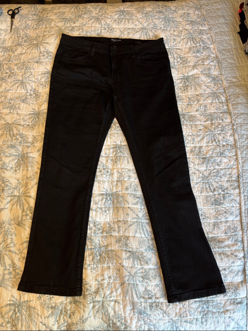 Kenneth Cole Black Slim Fit Jeans 34/32